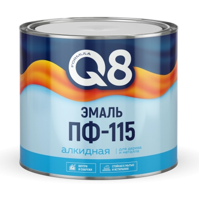 Эмаль алкидная Formula Q8 ПФ-115 синяя (1.9 кг)