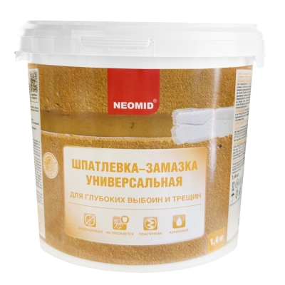 Шпатлевка для выбоин и трещин Neomid (1.4 кг)