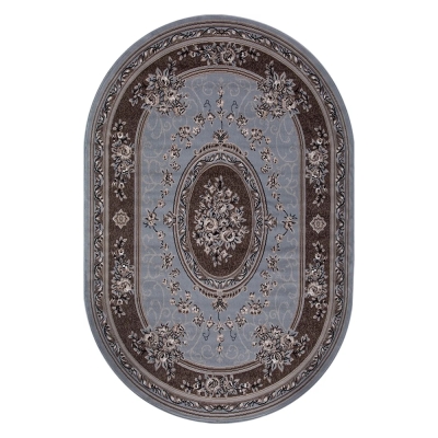 Ковер 1.8х2.5 м Merinos Sierra 5444 BLUE-BROWN овал