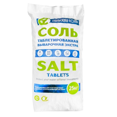Соль таблетированная 25 кг Тульская соль
