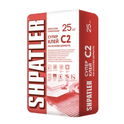 Клей для плитки Shpatler С2 (универсальный) 25 кг