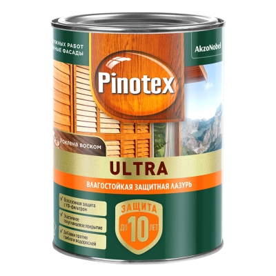 Влагостойкая лазурь Pinotex Ultra сосна (0.9 л)