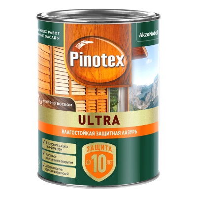 Влагостойкая лазурь Pinotex Ultra калужница (0.9 л)