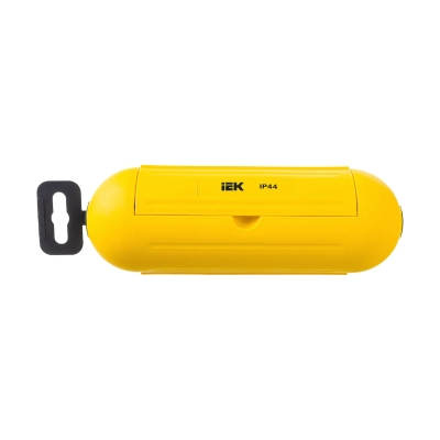 Бокс для защиты кабельного соединения IP44 желтый IEK WBX10-44-K05