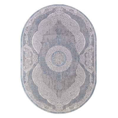 Ковер 1.6х2.3 м Radjab Carpet ARMINA 03880A BLUE - BLUE овал