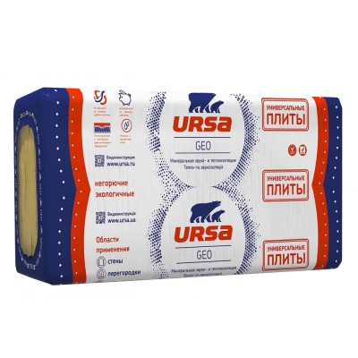 Утеплитель URSA Универсальные плиты 100х600х1200 мм (3.6 м²)