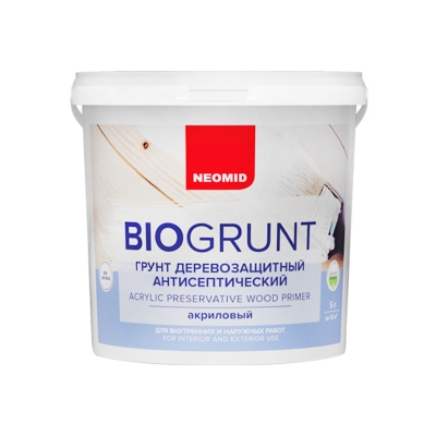 Антисептик-грунт Neomid Biogrunt (5 л)