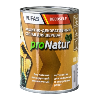 Антисептик лессирующий для дерева Pufas Decoself палисандр (0.8 л)