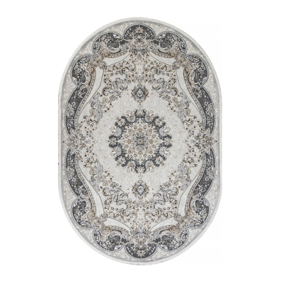 Ковер 1.6х2.3 м Merinos Miray O1460 096 GREY овал
