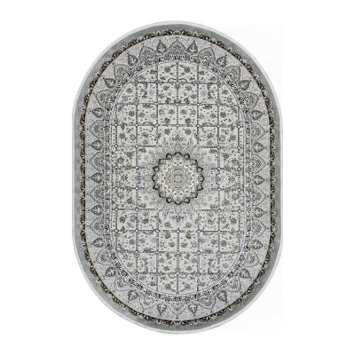 Ковер 1.6х2.3 м Merinos Miray O1462 096 GREY овал