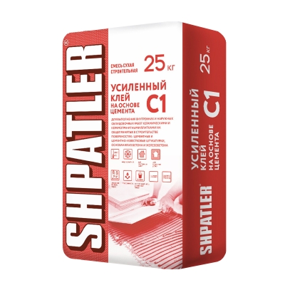 Клей для плитки Shpatler C1 (усиленный) 25 кг УЦЕНКА*