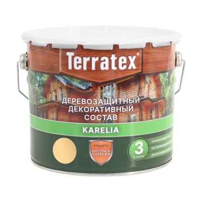 Состав деревозащитный декоративный Terratex бесцветный (2.25 кг, 3 л)