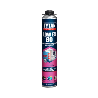 Пена монтажная Tytan Professional Low-Expansion профессиональная всесезонная 750 мл