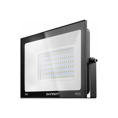 Прожектор светодиодный OFL-100-6K-BL-IP65-LED 100Вт 8000лм 6000К IP65 черный ОНЛАЙТ