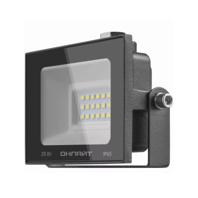 Прожектор светодиодный OFL-20-6K-BL-IP65-LED 20Вт 1600лм 6000К IP65 черный ОНЛАЙТ