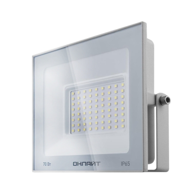 Прожектор светодиодный OFL-70-6K-WH-IP65-LED 70Вт 5600лм 6000К IP65 белый ОНЛАЙТ