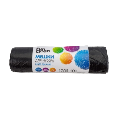 Мешки (пакеты) для мусора Fun Clean Особо прочные 120 л (10 шт)