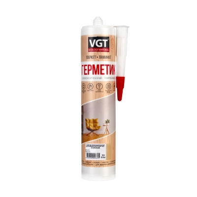 Герметик силиконовый универсальный VGT сосна (400 г)