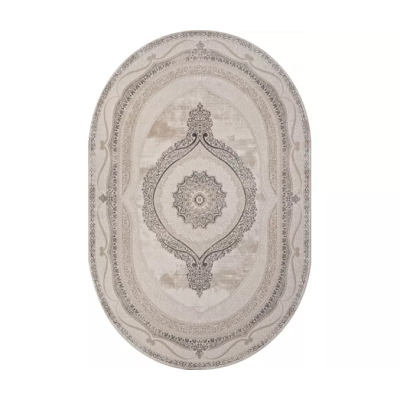 Ковер 1.56х2.3 м Merinos Siesta M034A BONE-GRAY овал