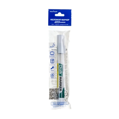 Маркер меловой Munhwa Chalk Marker CM-05 белый (3 мм)