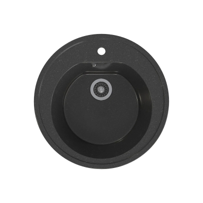 Мойка врезная круглая MIXLINE Стандарт ML-GMS02 505х505х165 мм (черный)