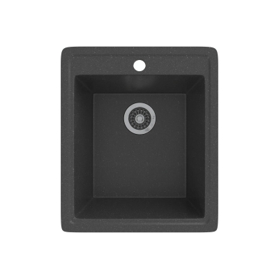 Мойка врезная прямоугольная MIXLINE Стандарт ML-GMS18 410х470х190 мм (черный)