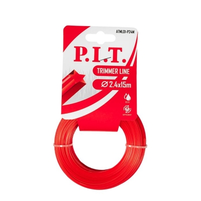 Леска (корд) для триммера (2.4 мм, 15 м, звезда) P.I.T. (ATML01-P24M)