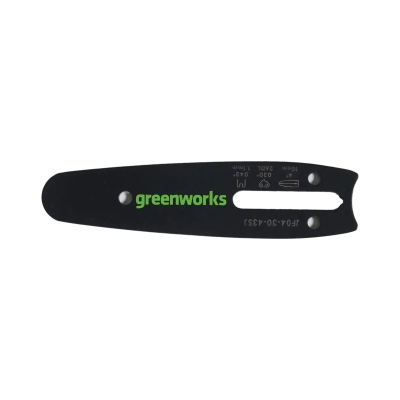 Шина для пилы 4" GreenWorks 10 см (1.1 мм, 1/4", 26 звеньев) 2953307
