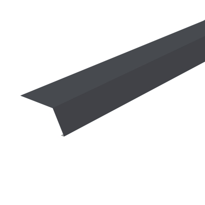 Планка карнизная (капельник) 2000 мм серый графит (RAL 7024) УЦЕНКА*