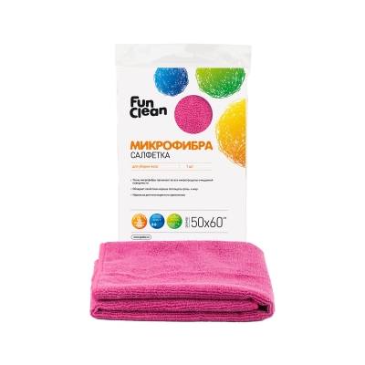 Салфетка 50х60 см для уборки пола из микрофибры Fun Clean