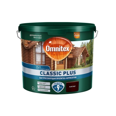 Пропитка-антисептик Omnitex Classic Plus 3 в 1 палисандр (2.5 л)