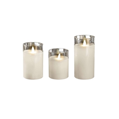 Свеча декоративная с пультом белая ФАZА CL7-SET3-wh 5018853 (3 шт.)
