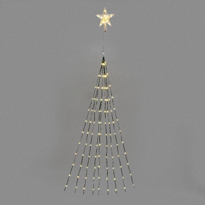 Гирлянда LED "Роса"с макушкой на елку тепл. бел. цвет, (9 нитей по 2м) Neon-Night 315-896