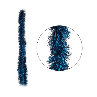 Мишура 200 см, синяя Волшебная страна Темная ночь 007734