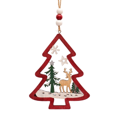 Украшение декоративное новогоднее деревянное, 11,5 x 14 см «Елка» SYMZPB-4423140