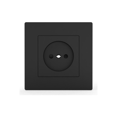 Розетка 1-м СП в сборе карбон IP20 16А TOKOV Electric Pixel TKE-PX-R1F-C14