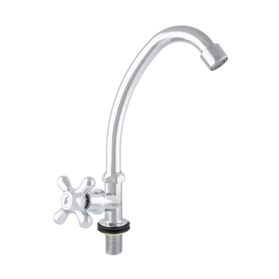 Смеситель для одной воды Klip 903 маховик Крест хром УЦЕНКА*