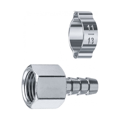 Переходник 1/4"F штуцер ″елочка″, 8 мм - внутренняя резьба Зубр Профессионал 64923-1/4-08