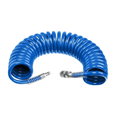 Шланг воздушный спиральный 10 м, с фитингами рапид 6х8 мм Зубр Профессионал 6473-10