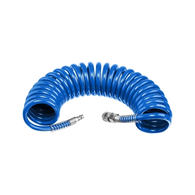 Шланг воздушный спиральный 5 м, с фитингами рапид 6х8 мм Зубр Профессионал 6473-05