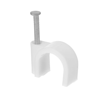 Скоба пластиковая круглая 5 мм TDM Еlectric (50 шт) SQ0514-0012 УЦЕНКА*