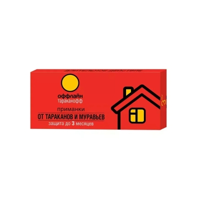 Приманка от тараканов Тараканофф оффлайн 3 шт
