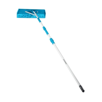 Скребок для уборки снега с крыш (620х165 мм, телескоп. ручка 1.9-5.8 м) GRINDA PROLine