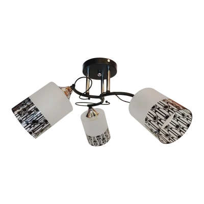 Люстра MО 85-5055/3 черный/хром 3х60 Вт E27 230 В