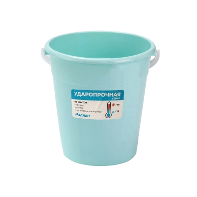 Ведро пластмассовое 5 л пищевое, ударопрочное, с мерной шкалой