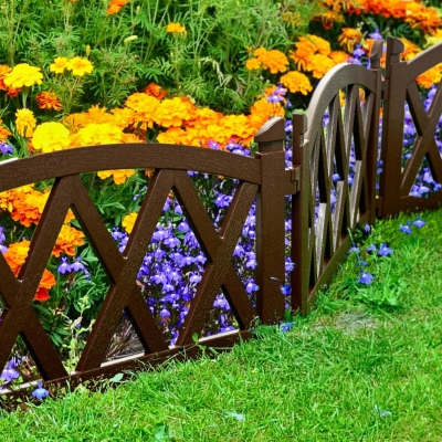 Ограждение Арка 260 мм, 2.4 м коричневое