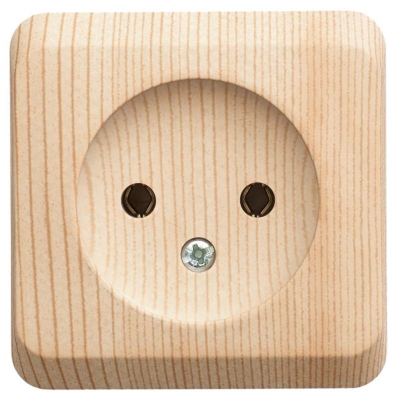 Розетка 1-м ОП сосна 16 А Systeme Electric Этюд УЦЕНКА*