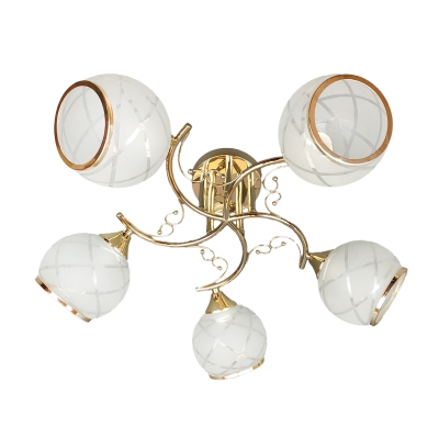 Люстра Тея N10-3064/5 золото 5х60 Вт E27 220 В