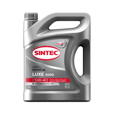 Моторное масло полусинтетическое SINTEC Luxe 5000 5W-40 A3/B4 SL/CF (4 л)