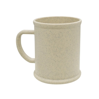 Кружка 250 мл, небьющаяся, PP, гранит бежевый SATE (2 шт)